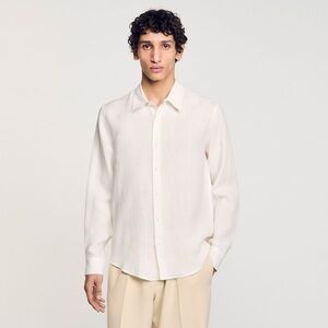 Sandro LINEN Button Down SHIRT